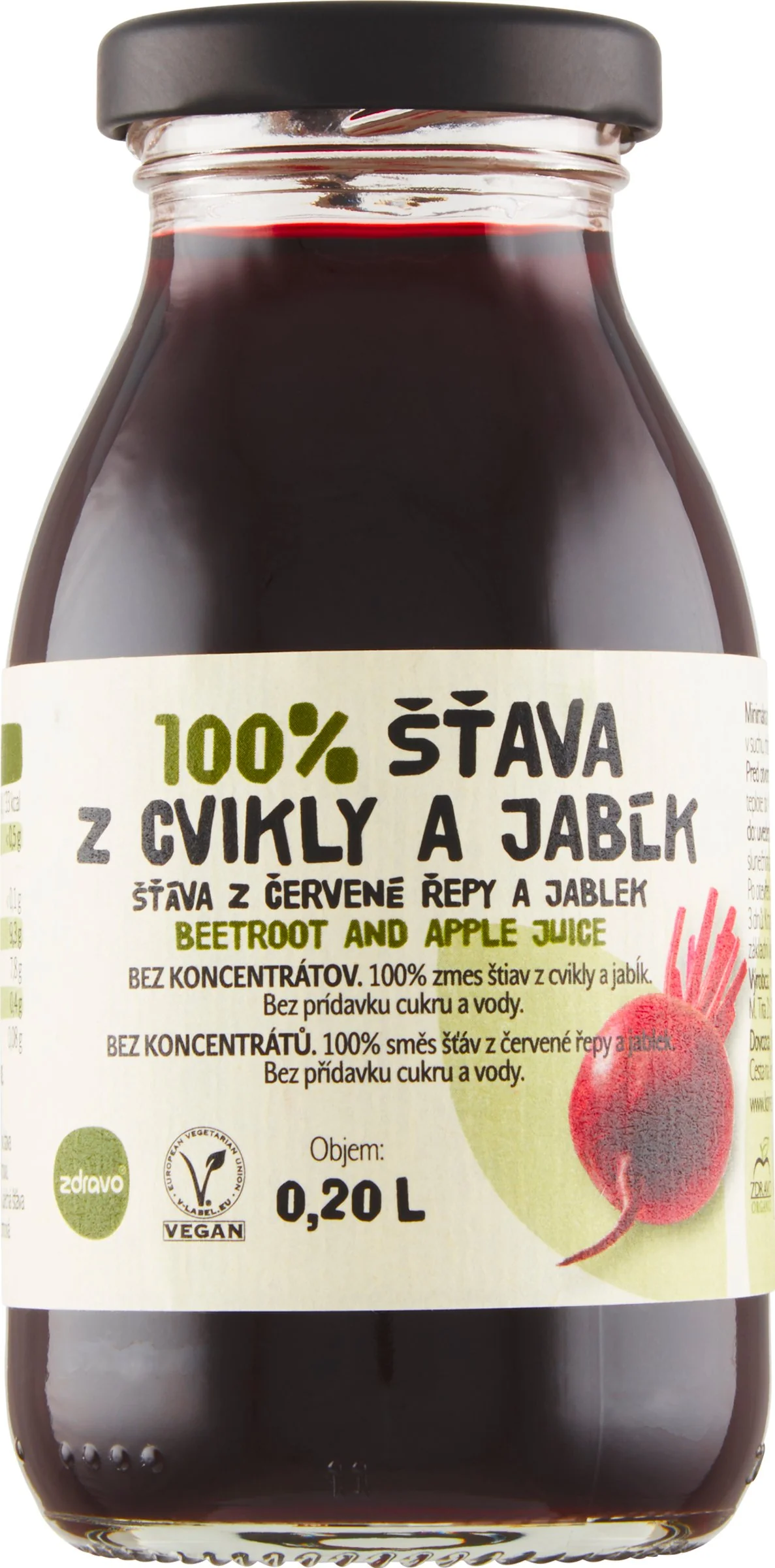 Zdravo 100% Cviklovo-jablková šťava