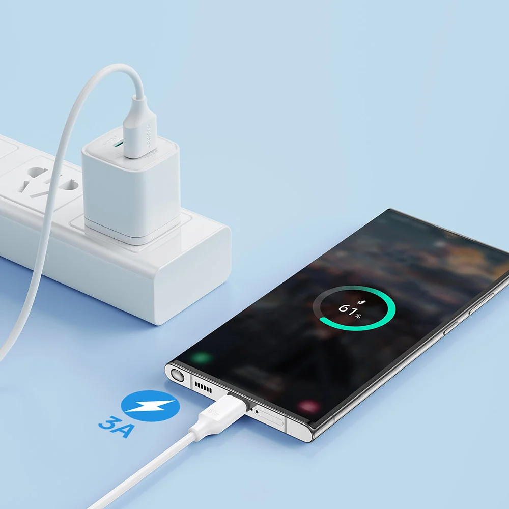 Joyroom Fast Charging kábel USB / USB-C 3A 2m, čierny 