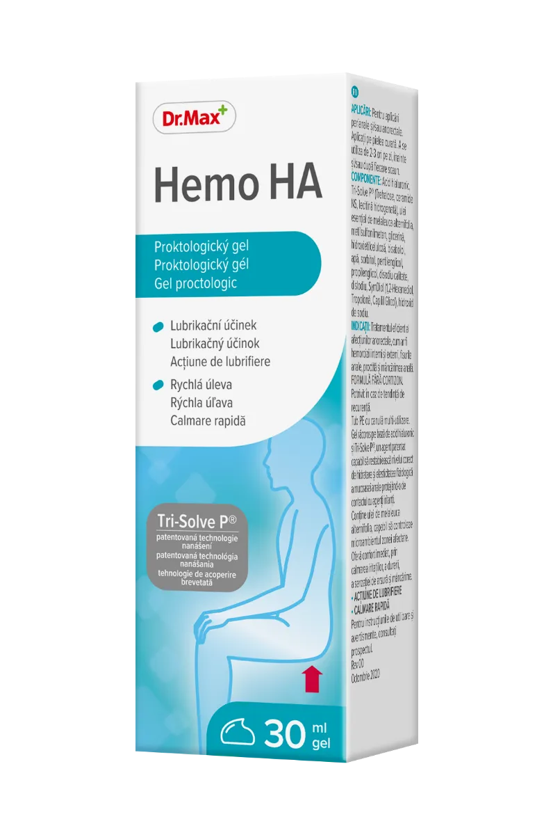 Dr. Max Hemo HA 30 ml, gél na hemoroidy