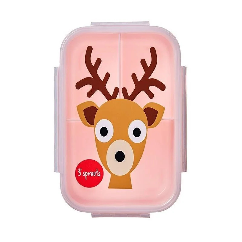 3 SPROUTS - Krabička na jedlo Bento Deer Pink 