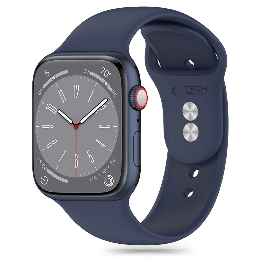 Tech-Protect Silicone remienok na Apple Watch 42/44/45/49mm midnightblue