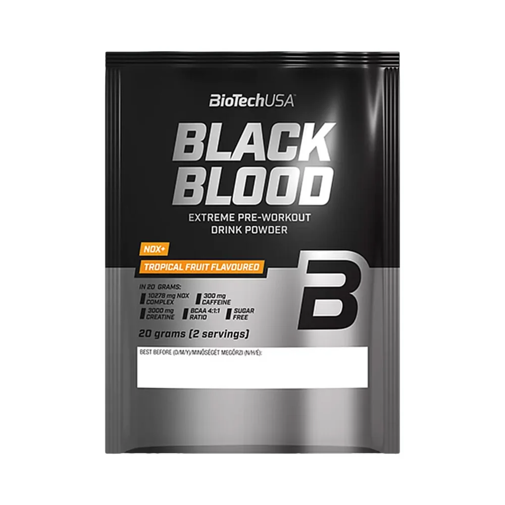 BioTech USA Black Blood NOX+ 20 g ruby-berry