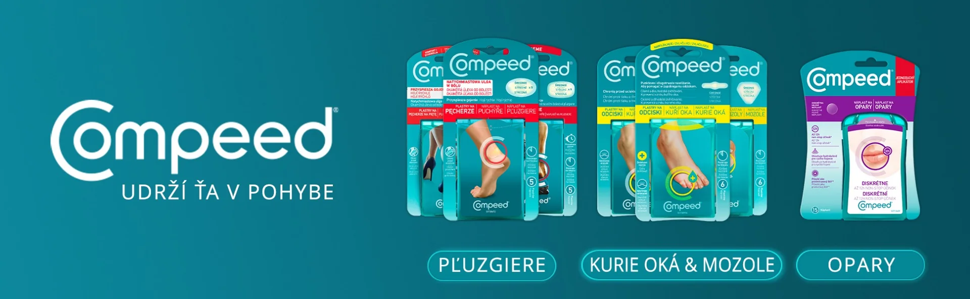 Compeed NÁPLASŤ na mozole 1×6 ks, náplasť, na mozole