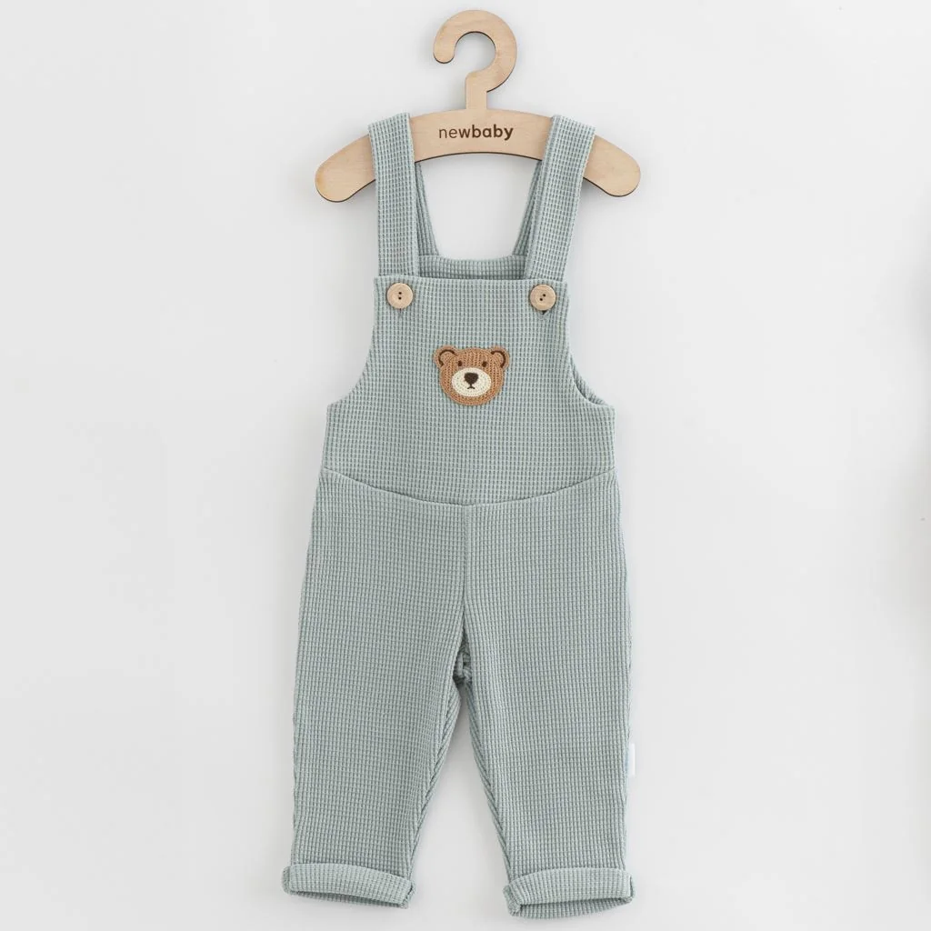 Dojčenské zahradníčky New Baby Luxury clothing Oliver sivé 68 