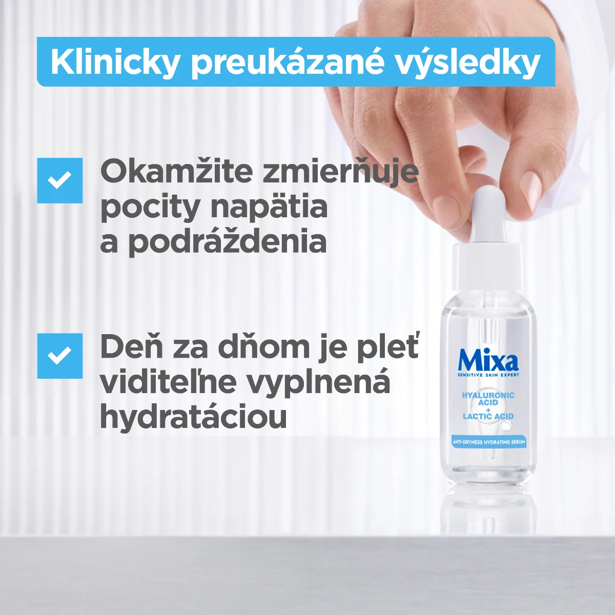 Mixa Sensitive Skin Expert hydratačné sérum proti vysušovaniu 1×30 ml, hydratačné sérum