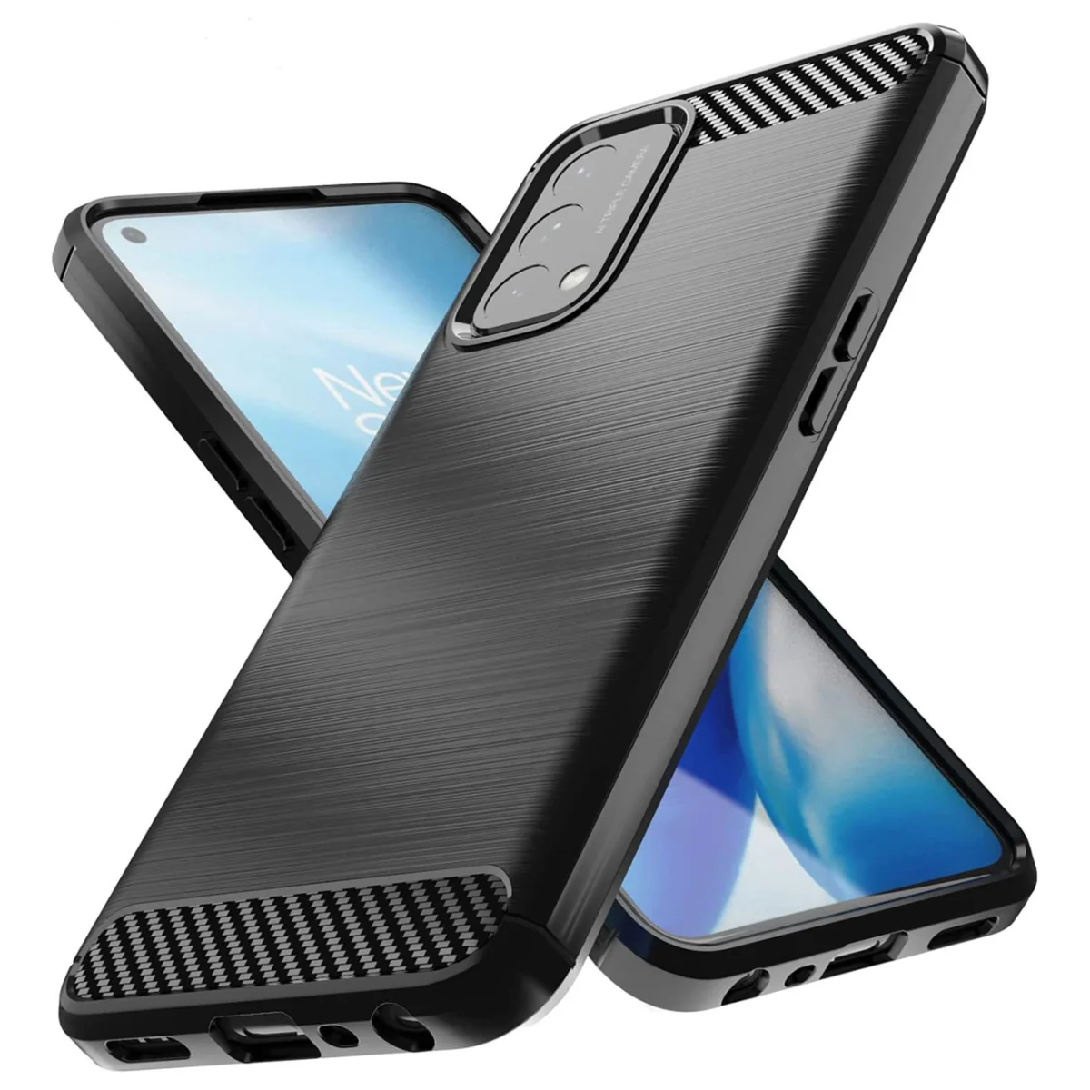 MG Carbon Case Flexible silikónový kryt na OnePlus Nord N200 5G čierny