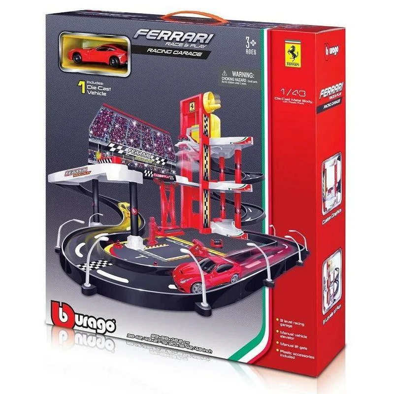 BB30197 Bburago 1/43 FERRARI RACING GARAGE + 1 auto