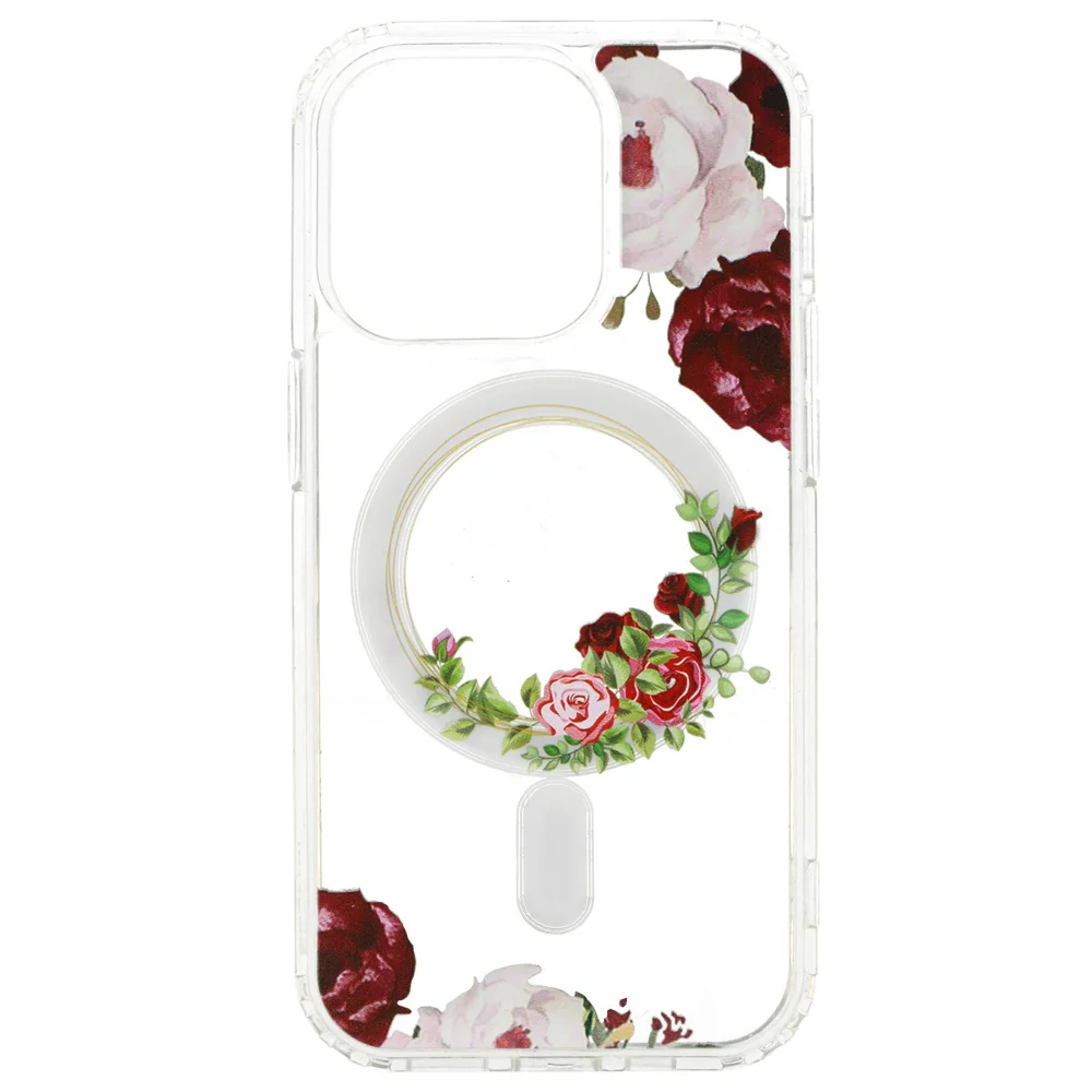 MG Flower MagSafe kryt na iPhone 13 Pro Max, red flower 