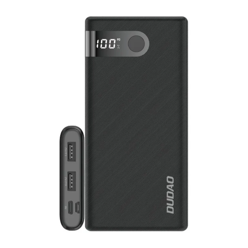 Dudao K9Pro Power Bank 10000mAh 2x USB 2A, čierny