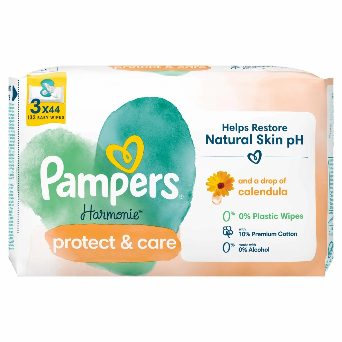 Pampers Harmonie Protect & Care detské vlhčené obrúsky