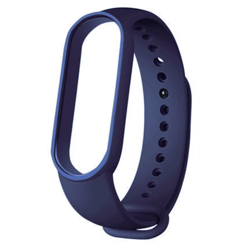 BStrap Silicone remienok na Xiaomi Mi Band 5/6/7, dark blue