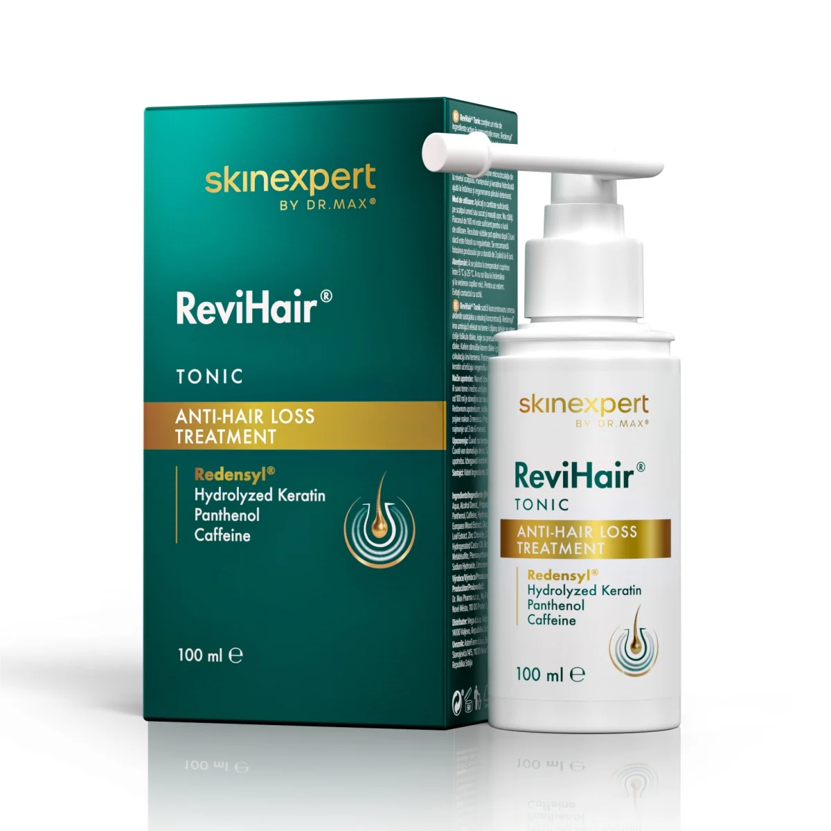 Skinexpert by Dr. Max ReviHair® tonikum 100 ml, tonikum proti vypadávaniu vlasov