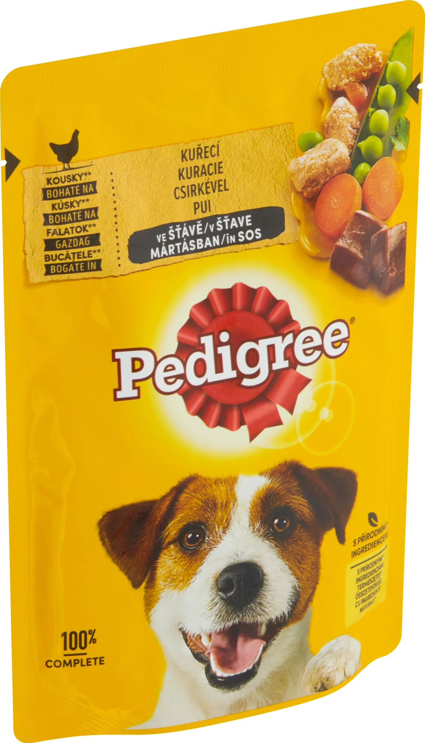 PEDIGREE Kapsička s Kuracím a zeleninou v šťave 100g 1×100 g, kapsička pre psy