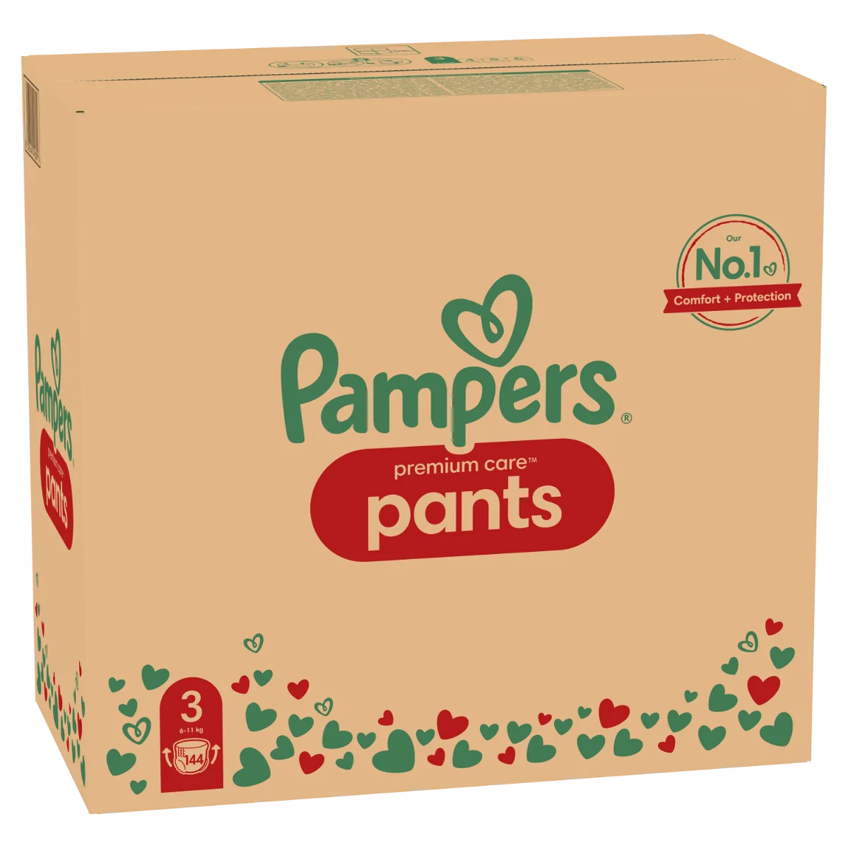 Pampers Premium Pants MSB S3 6-11kg 1×144 ks, plienkové nohavičky