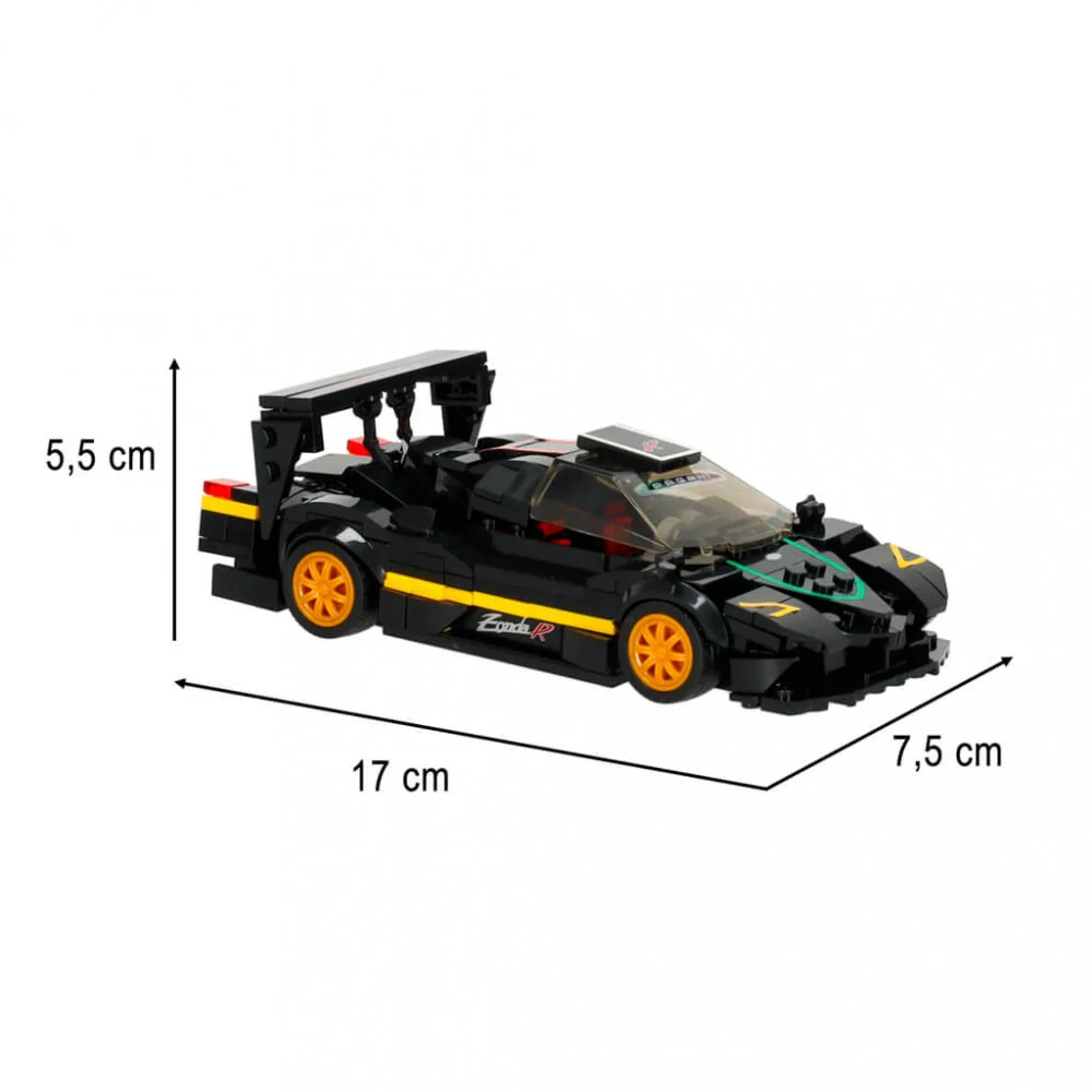 Rastar Stavebnica Pagani Zonda - 387 dielikov (1:28)-MOVEO 