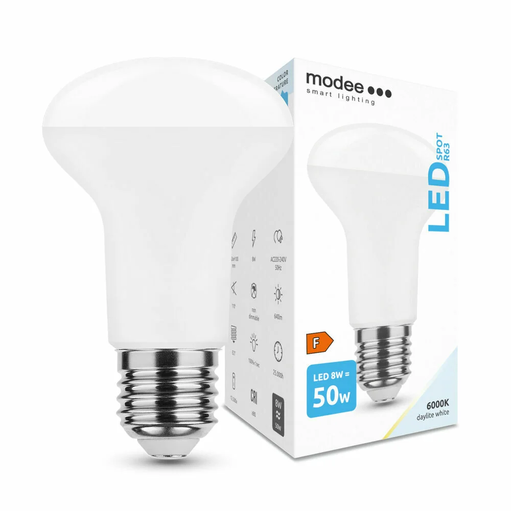 Modee Smart Lighting LED žiarovka E27 8W studená biela (ML-R636000K8WE27A)