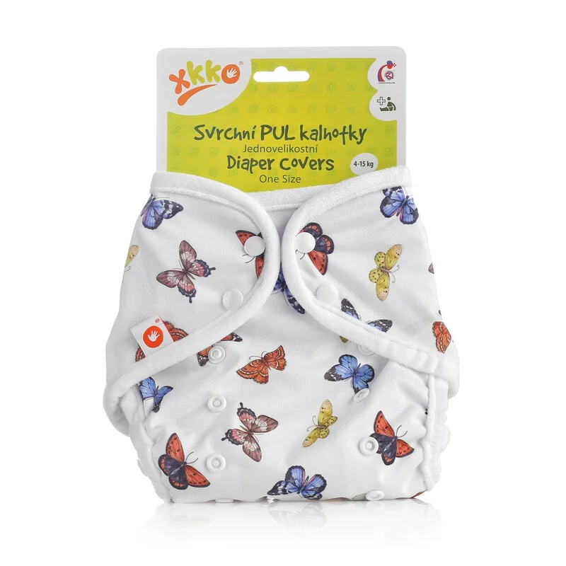 XKKO Vrchné plienkové nohavičky One Size - Butterflies 1×1 ks