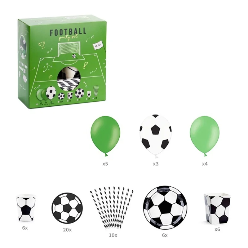 Párty set FUTBAL - 60 ks, 32BPDSET15