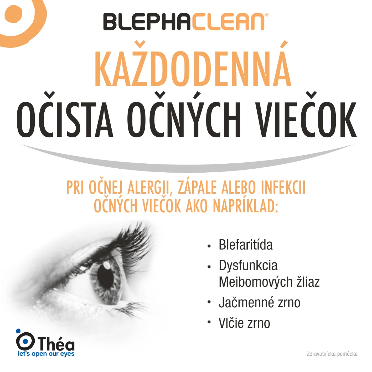 Blephaclean 1×20 ks, sterilné obrúsky