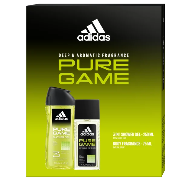 Adidas Pure Game EDT 50ml + BS 150ml + šiltovka