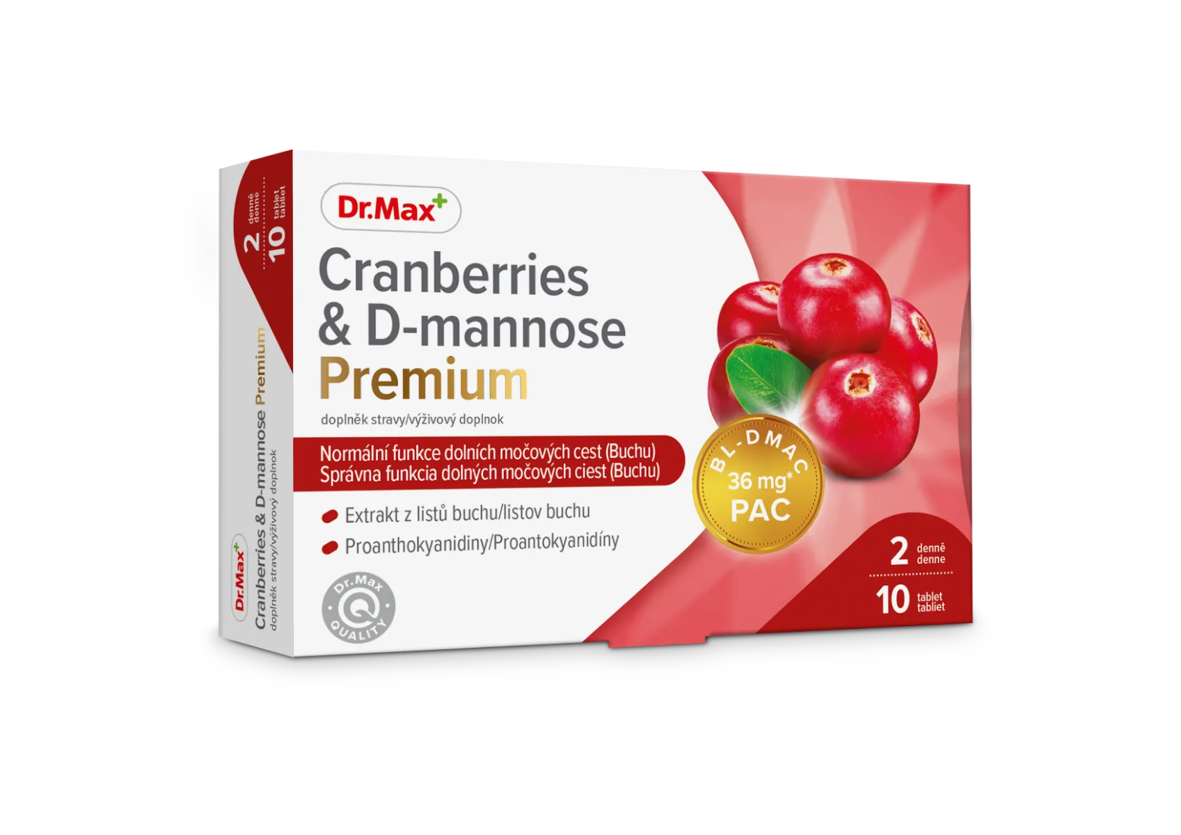 Dr. Max Cranberries & D-mannose Premium 1×10 tabliet