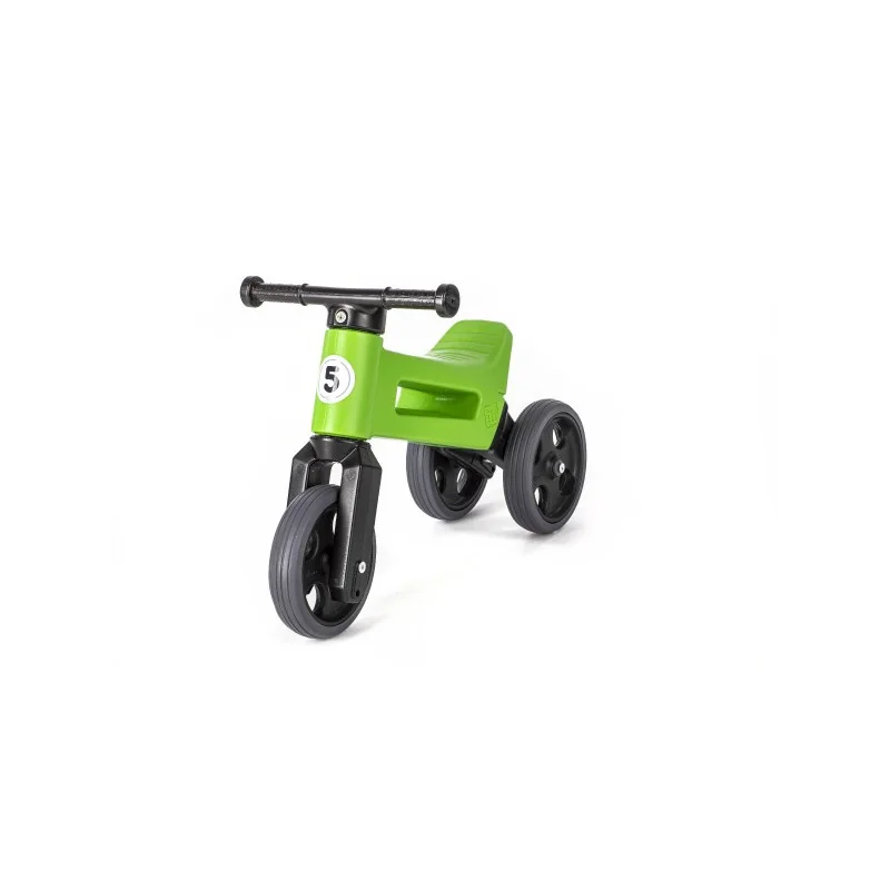 Teddies Odrážadlo FUNNY WHEELS Rider Šport zelené 2v1, výška sedla 28 / 30cm nosnosť 25kg 18m + v sáčku 