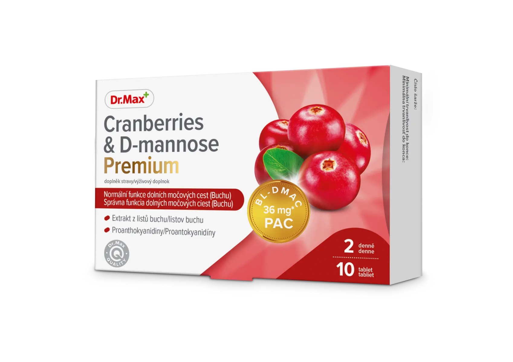 Dr. Max Cranberries & D-mannose Premium 1×10 tabliet