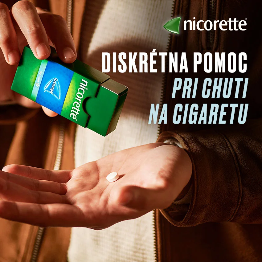 Nicorette® Mint lisované pastilky 4 mg 1×40 ks, lisované pastilky