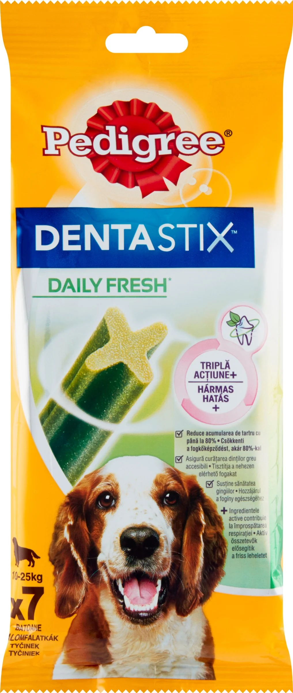 PEDIGREE pochúťka DentaStix Fresh Medium 7pack 1×7 ks, pochúťka pre psy