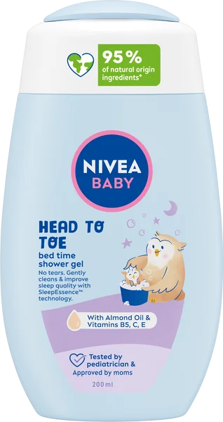 Nivea Baby Bed Time sprchovací gél pre celé telo a vlásky