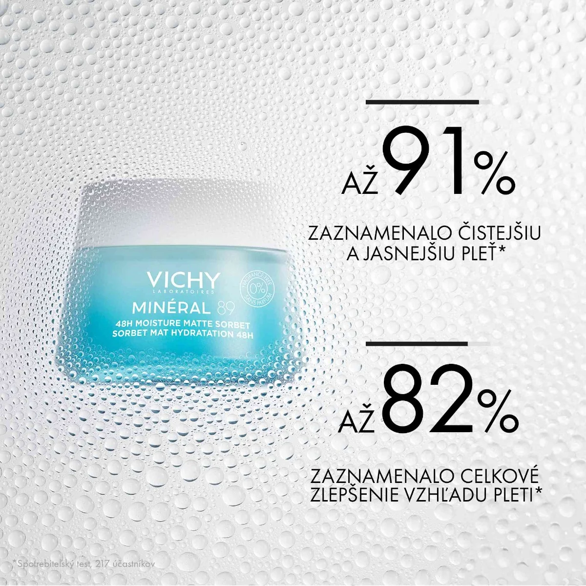 VICHY Minéral 89 48H Hydratačný sorbet 1×50 ml, hydratačný sorbet