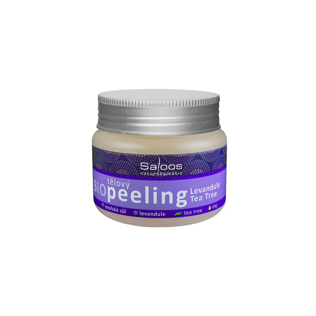 Levanduľa - tea tree telový peeling 140ml