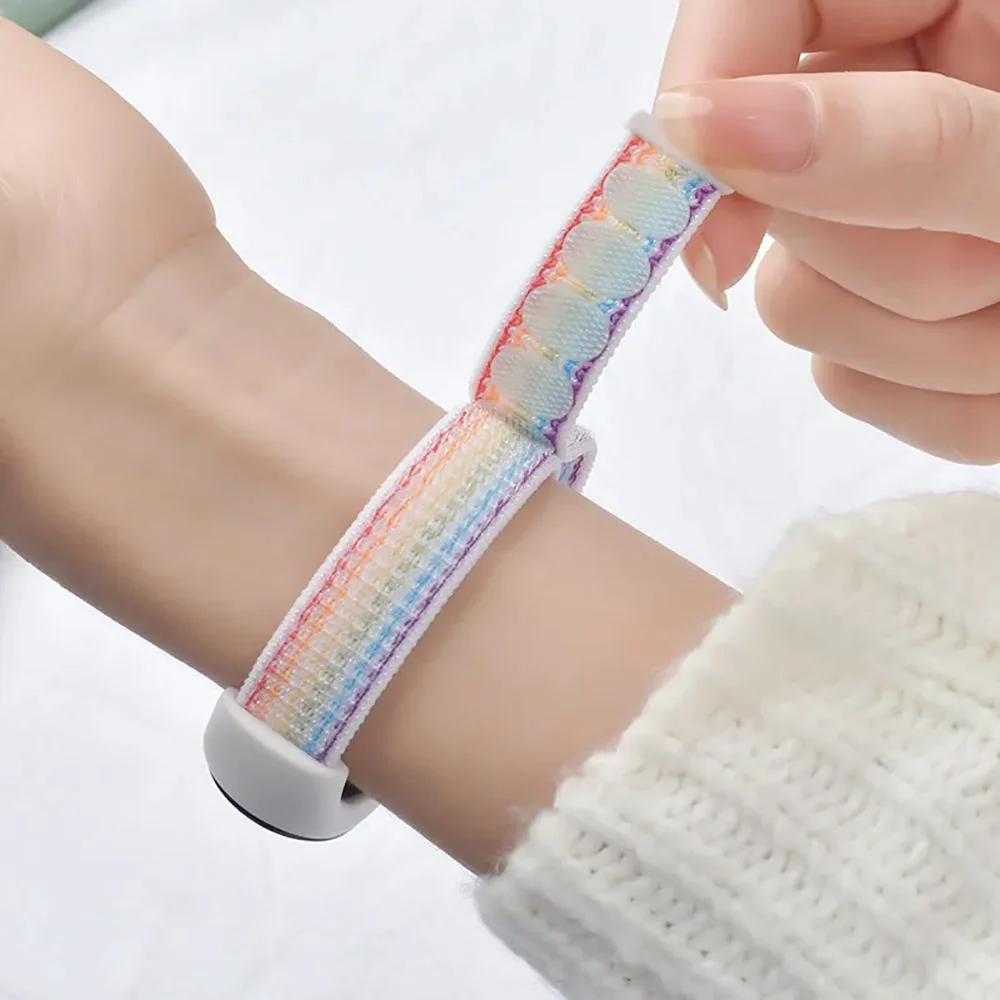 Tech-Protect Nylon remienok na Xiaomi Smart Band 8 / 9 pink