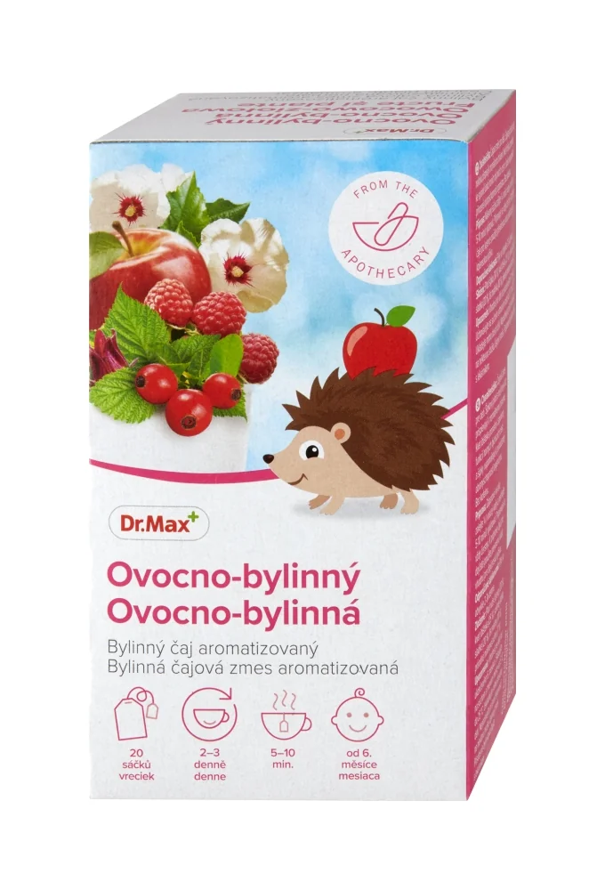 Dr. Max Ovocno-bylinný 1×30 g, detská čajová zmes aromatizovaná, nálevové vrecúška 20×1,5 g