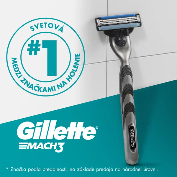 Gillette Darčeková Súprava: Mach3 Holiaci Strojček + 1 Čepeľ + Gél Series 200 ml + Taška 1×1 ks, darčeková sada