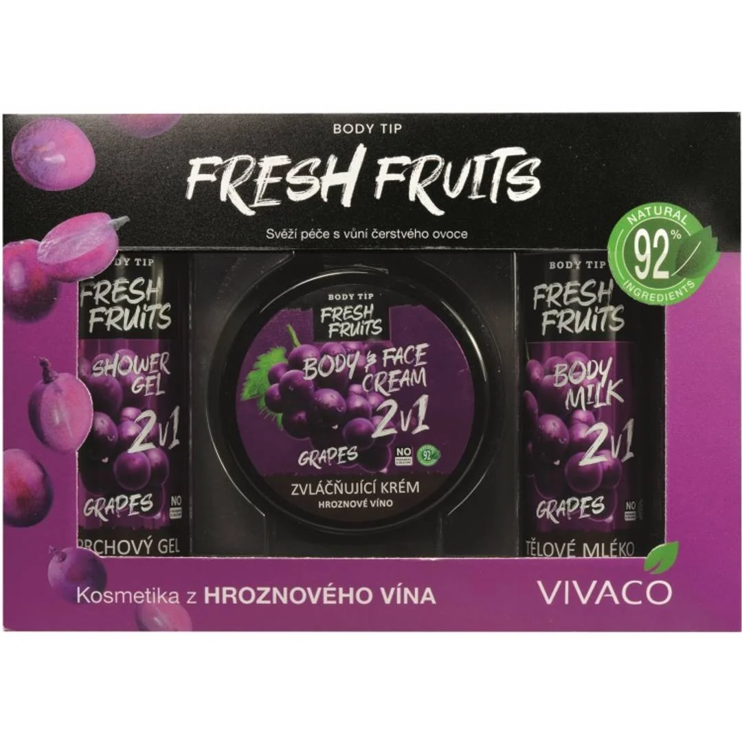 VIVACO Fresh Fruits 2201 darčeková kazeta kozmetiky s vôňou hrozna