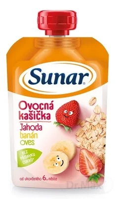 Sunar Ovocná kašička jahoda, banán, ovos