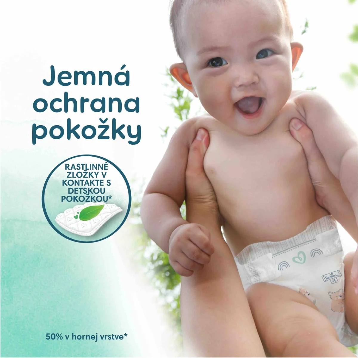 PAMPERS HARMONIE BABY PLIENKY V.3 6-10KG 186KS 1×186 ks, plienky vo veľkosti 3