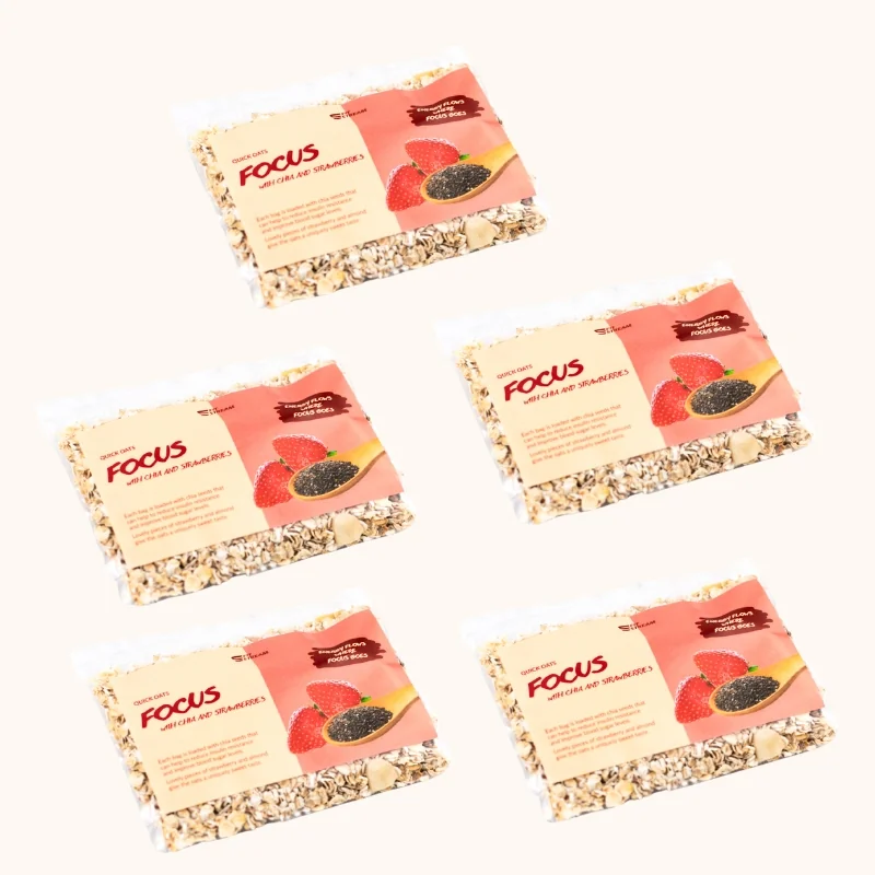 FitStream raňajkové kaše - Quick Oats 5 (300g) – príchuť FOCUS