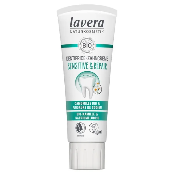 lavera Zubná pasta - Sensitive & Repair 1×75 ml, zubná pasta