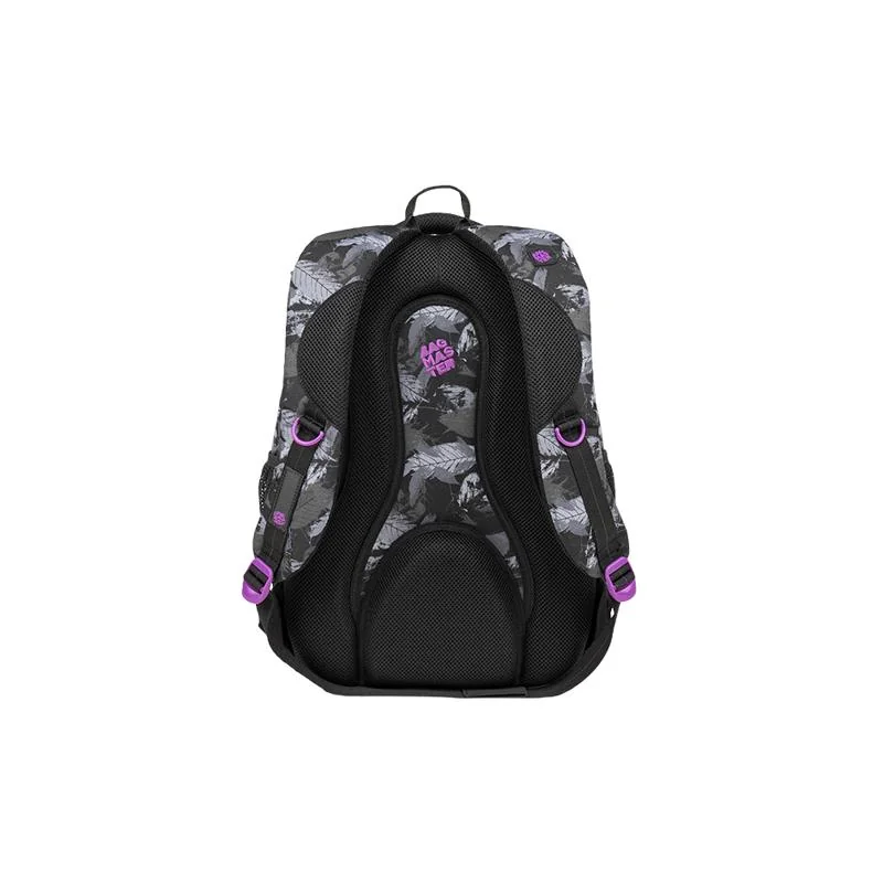 BAGMASTER - Študentský batoh ENERGY 9 A VIOLET/GRAY/BLACK 