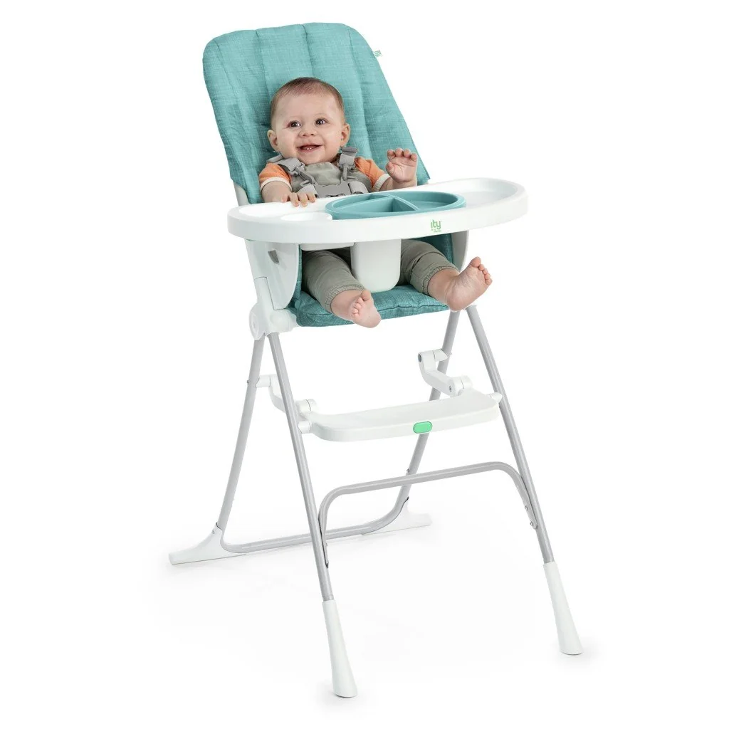 Stolička jedálenská skladacia Sun Valley™ Teal 6m+ do 15 kg 