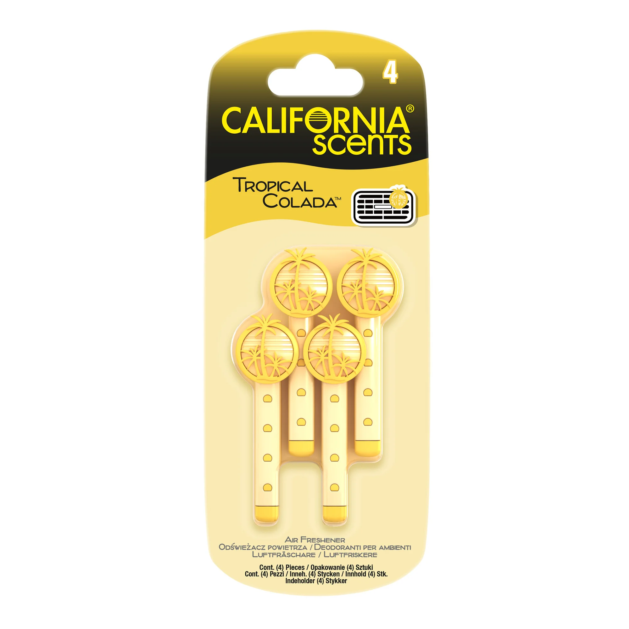 E303648000 California Scents VENT STICKS SINGLE SCENT Tropical Colada