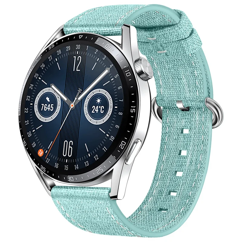 BStrap Denim remienok na Samsung Galaxy Watch 42mm light green