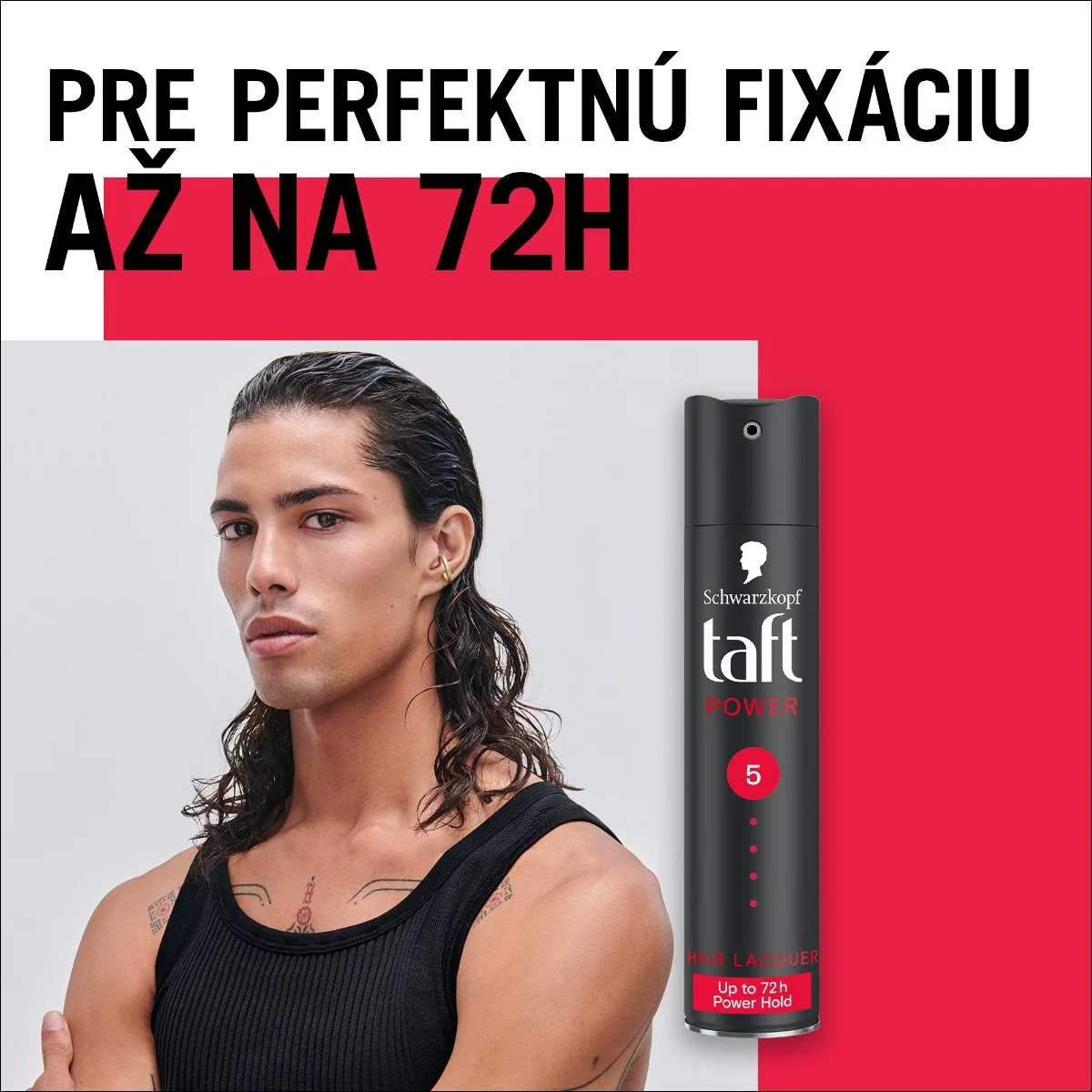 Schwarzkopf Taft Power Caffeine lak na vlasy 1×400 ml, lak na vlasy