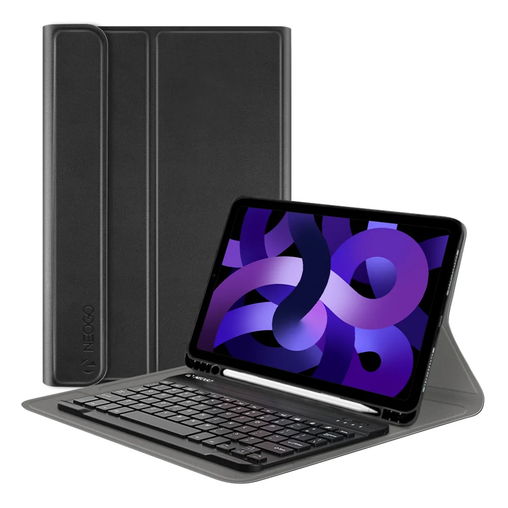 NEOGO Smart Cover Keyboard puzdro na iPad Air 5/4 10.9'', čierne