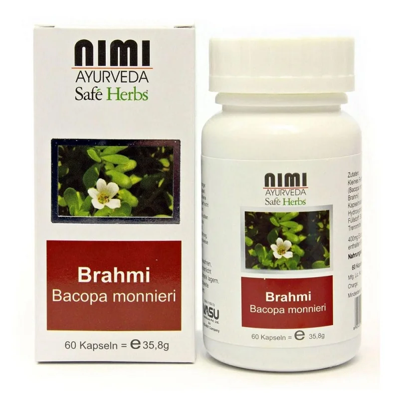 Nimi Ayurveda Brahmi Extract, 60 kapsúl, 35,8 g