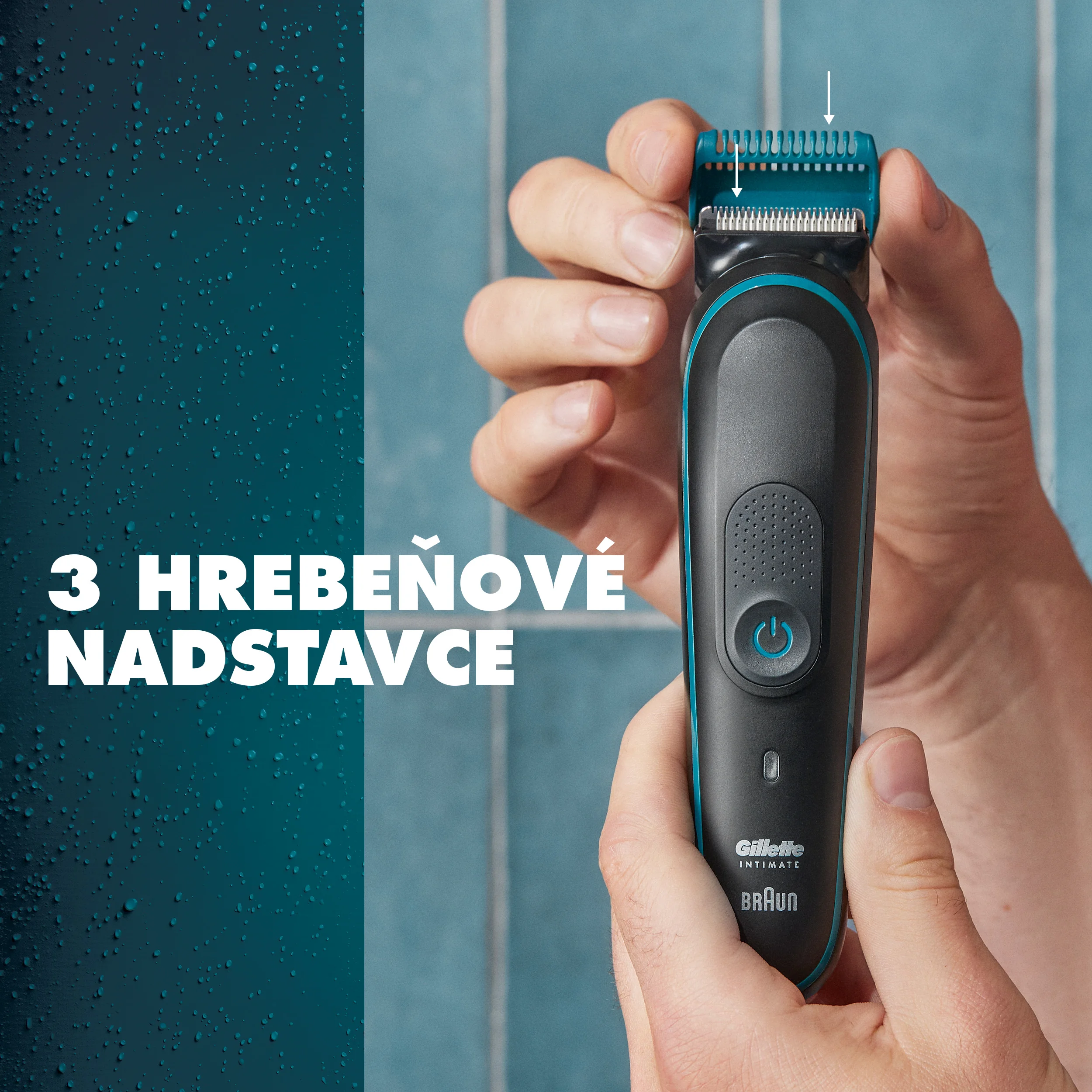 Gillette i5 zastrihávač na intímne partie a telo 1×1 ks, zastrihávač na intímne partie