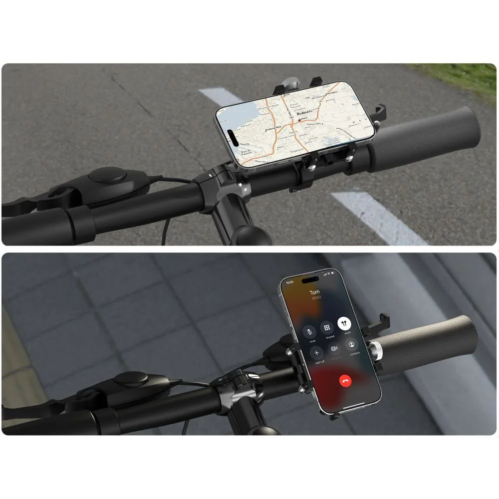 Tech-Protect V1 držiak na mobil na bicykel, čierny/červený 