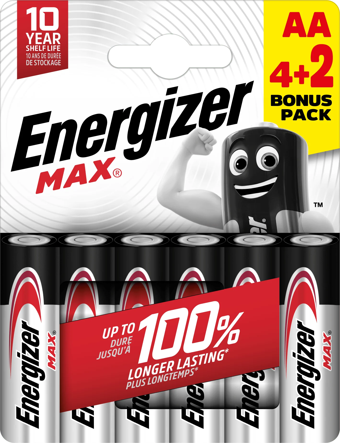 Energizer Max AA alkalické batérie 6ks (4+2) E303328500